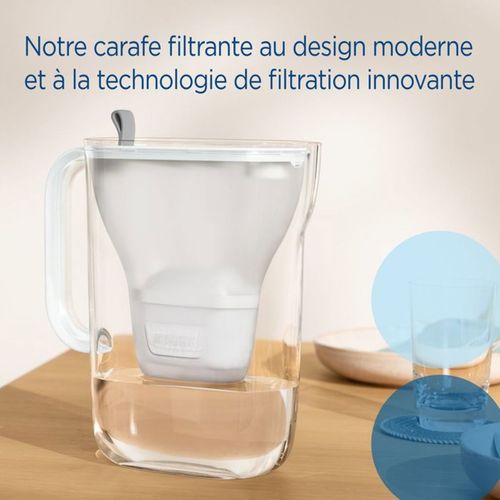 Carafe Filtrante Style Blue 2,4 L Avec Cartouche Maxtra Pro