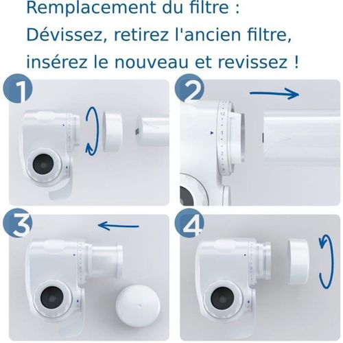 Cartouche Filtrante Pour Robinet, Filtration 4 Étapes, 600 L