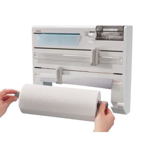 Dévidoir Mural Parat Plus – 3 Rouleaux, 6 Compartiments, Cutter Intégré