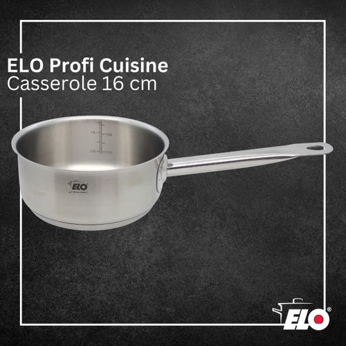 Casserole En Inox 16 Cm D'1 Litre Elo Profi Cuisine