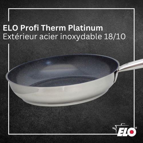 Poêle Céramique Sans Pfas 24 Cm Elo Profi Therm Platinum