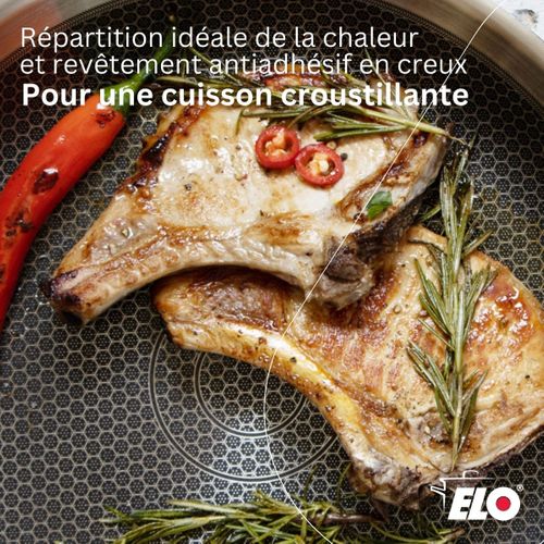 Poêle Wok 30 Cm En Inox 18/10 Relief Evolution