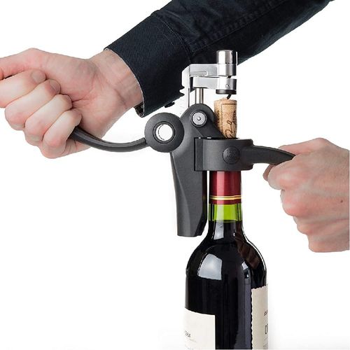 Tire-bouchon à Levier Noir Avec Coupe-capsule 14 Cm Baltazar Dark