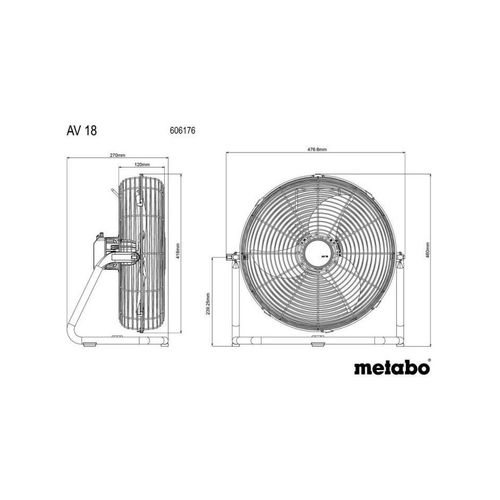 Ventilateur Sans Fil - Av 18 - 18 V - Carton