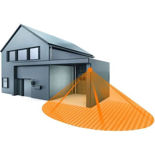 Détecteur De Mouvement Infrarouge Is 240 Duo 240° Portée 12m Ip54 - Noir