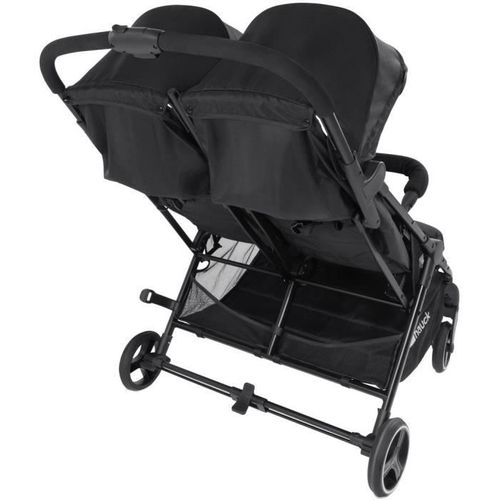Poussette Double - Swift X Duo - 4 Roues - Pliage à 1 Main - Noir