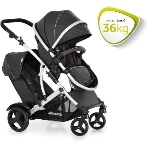 Poussette Double Duett 2 Noir