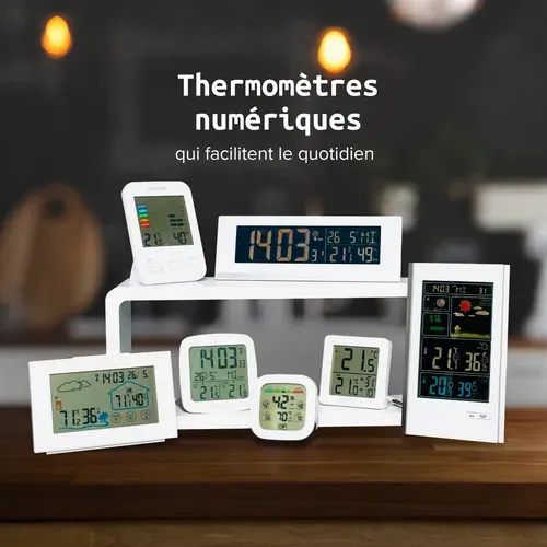 Thermomètre Numérique Radio-réveil Tecno
