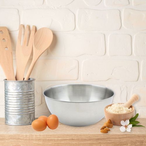 Fackelmann Zenker Bol à Mixer Inox 25 Cm - Saladier Métal Robuste Pour Pâtisserie Et Cuisine