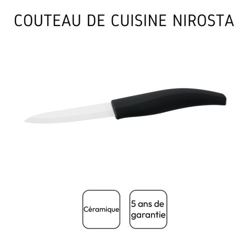 Set De 5 Couteaux Cuisine Inox + éplucheur Céramique – Navaris, Neuf