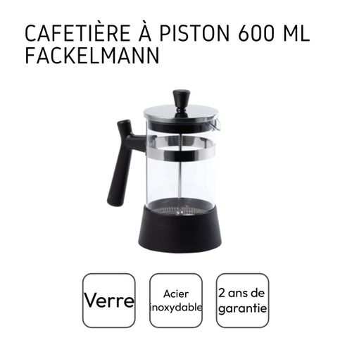 Cafetière à Piston 600 Ml Fackelmann
