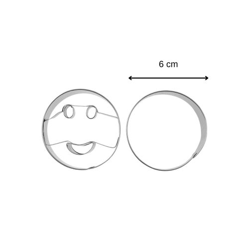 Lot De 2 Emporte-pièces Smiley Forme Aléatoire Emporte-pièces