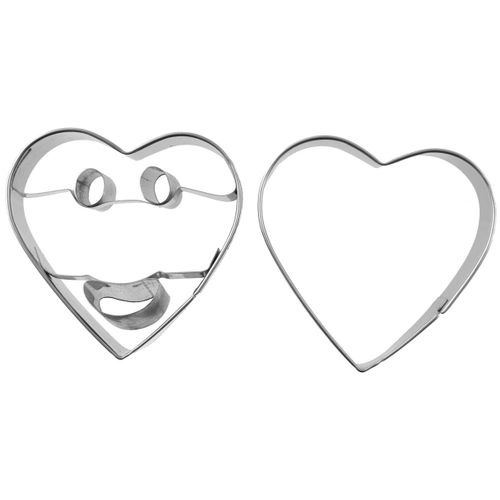Lot De 2 Emporte-pièces Smiley Forme Aléatoire Emporte-pièces