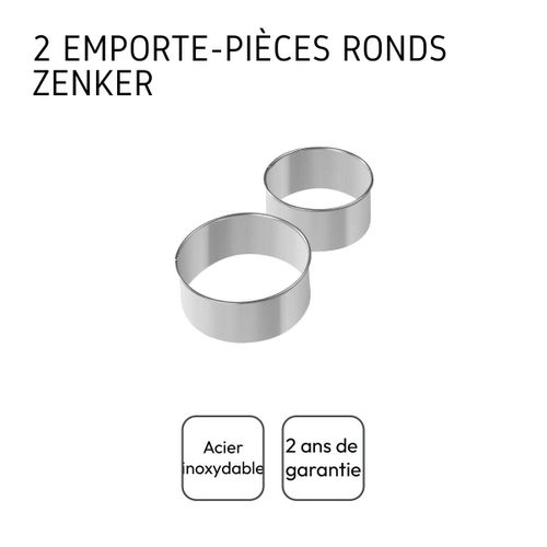 Lot De 2 Emporte-pièces Ronds Pour Beignet Emporte-pièces
