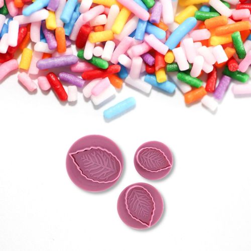 Lot De 3 Emporte-pièces Poussoir Motif Feuille Sweet Sensation