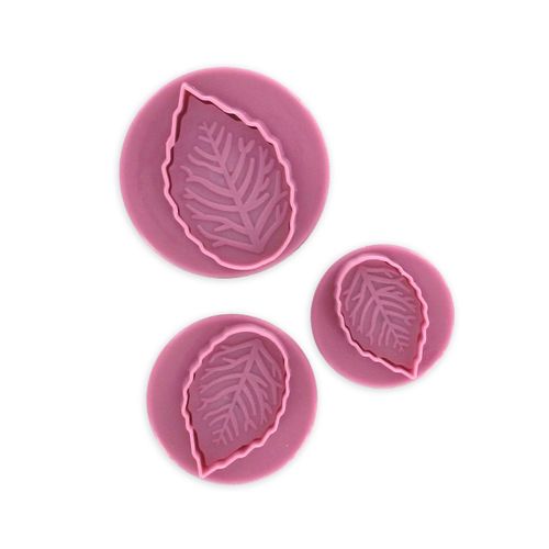 Lot De 3 Emporte-pièces Poussoir Motif Feuille Sweet Sensation