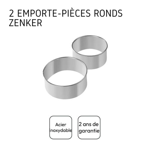 Lot De 2 Emporte-pièces Ronds Pour Beignets En Inox Emporte-pièces
