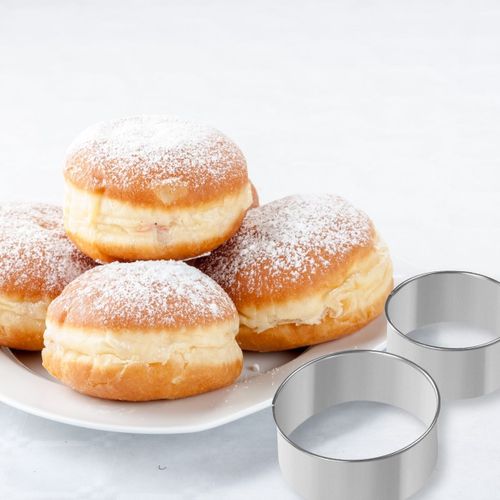 Lot De 2 Emporte-pièces Ronds Pour Beignets En Inox Emporte-pièces