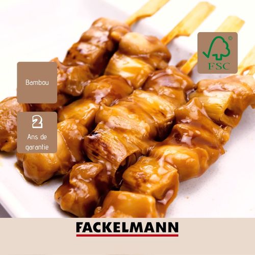 Lot De 50 Piques à Brochettes 15 Cm En Bambou Fsc Fackelmann Basic