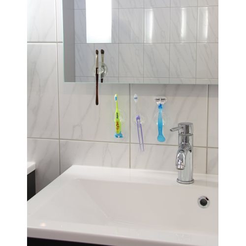 Porte-brosse à Dents Avec Ventouse Fackelmann Tecno