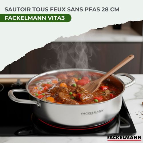 Sautoir 28 Cm En Inox 18/10 Triply Fackelmann Vita3