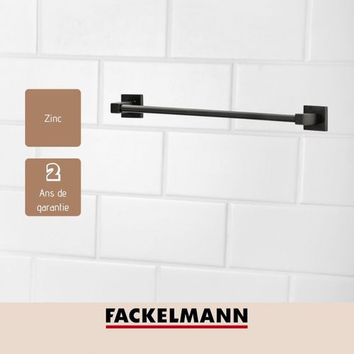 Porte Serviette Mural Vertical Noir Mat Fackelmann New York