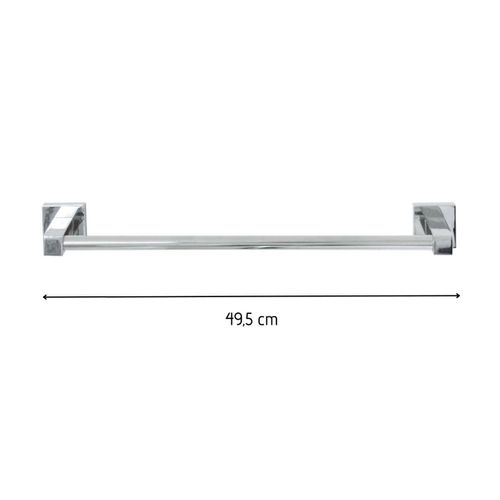 Porte Serviette Mural Vertical Gris Chrome 49,5 X 5 X 7 Cm Fackelmann Mare