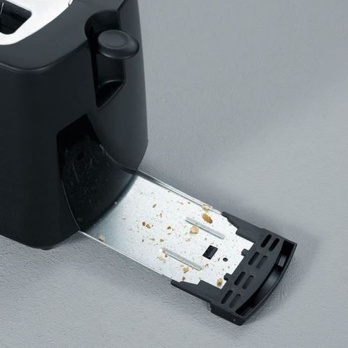 Grille-pain At2287 - 700 W, 2 Tranches, Brunissage Réglable, Support Viennoiseries, Noir