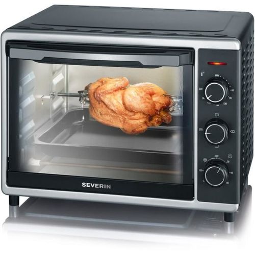 Mini Four à Chaleur Tournante To2056 - 30 L - 1600 W - Noir Et Argent