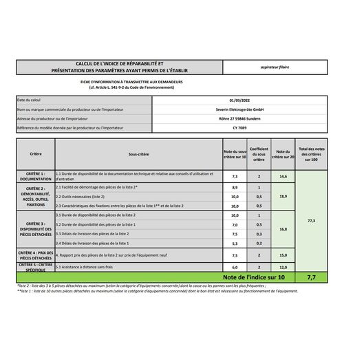 Aspirateur Sac Sac 750w 2.1L - Cy7089