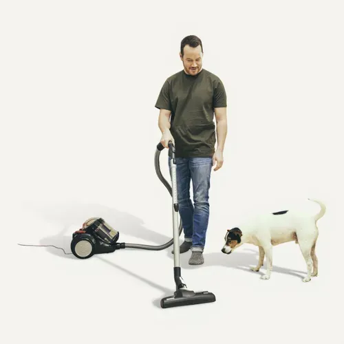 Aspirateur traîneau sans sac - SEVERIN CY7089 - 750 W - 2,1 L - Noir vue de derrière