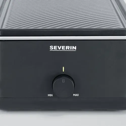 Appareil à Raclette Rg2365 - 8 Personnes - Plaque De Cuisson Céramique 48x24cm - Gril 1300 W - Noir