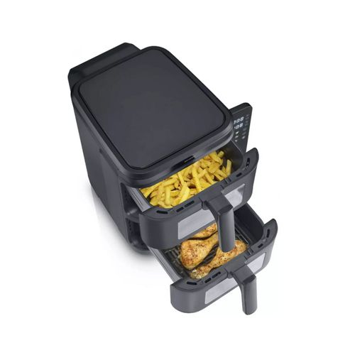 Friteuse Sans Huile 2x5.5l 2600w Noir Fr2468
