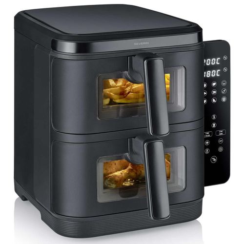 Friteuse Sans Huile 2x5.5l 2600w Noir Fr2468