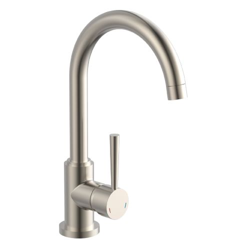 Mitigeur CORNWALL Acier inox vue 3/4