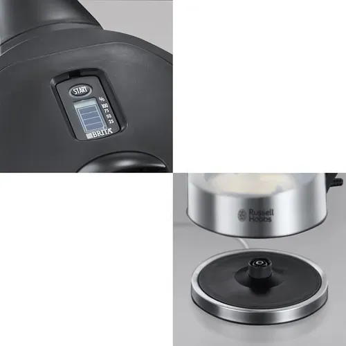 2285070 Bouilloire En Verre Filtrante 1,5l Clarity, Cartouche Filtre A Eau Brita Maxtra Inclus
