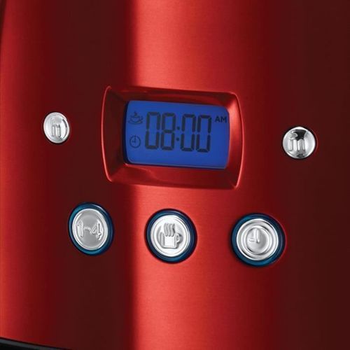 Cafetière Programmable 12 Tasses 1000w Rouge - 23240-56