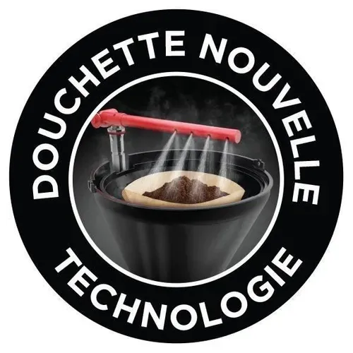 Cafetière Programmable 12 Tasses 1000w Rouge - 23240-56