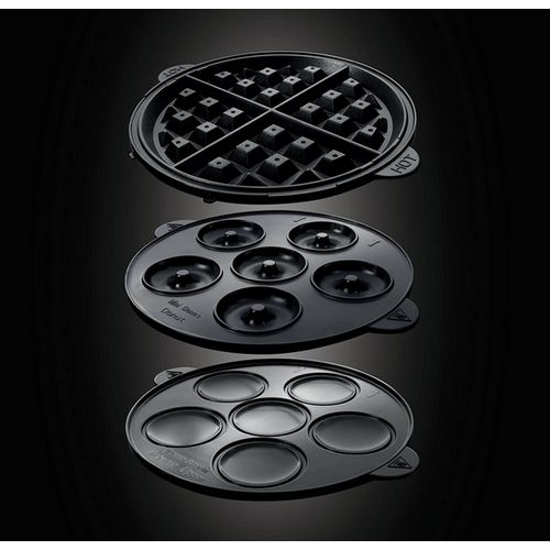 Gaufrier 3en1 900w Noir/rouge - 24620-56