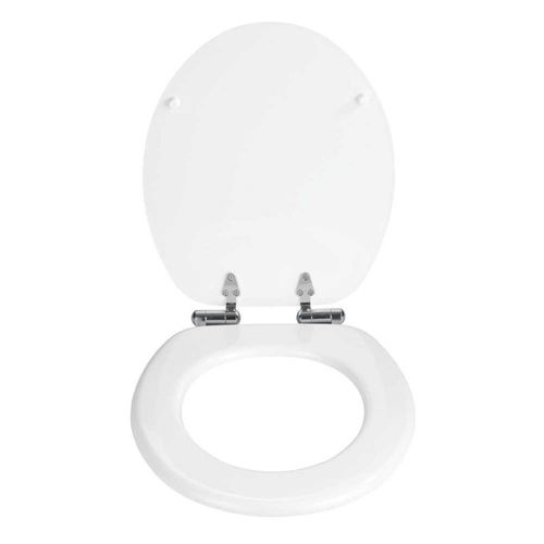 Abattant De Wc En Bois Mdf "urbino" - Blanc - Universelle