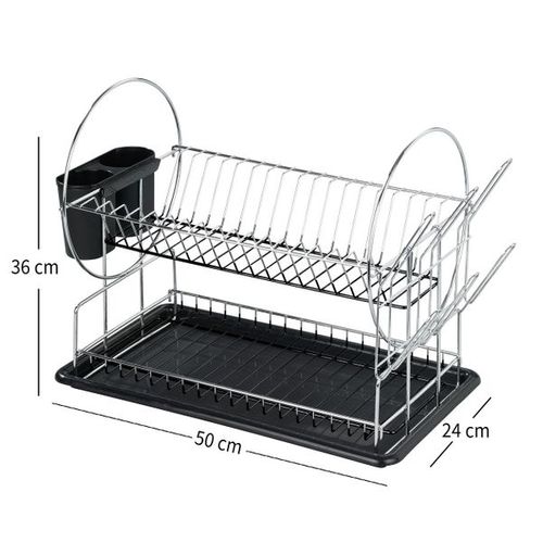 Égouttoir À Vaisselle Wenko Premium Duo Chromé