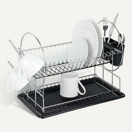 Égouttoir À Vaisselle Wenko Premium Duo Chromé