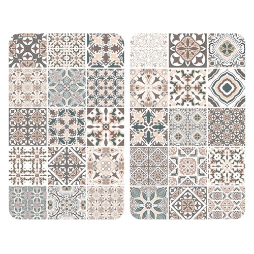 Plaques de protection Wenko universelles carreaux ciment vue de face