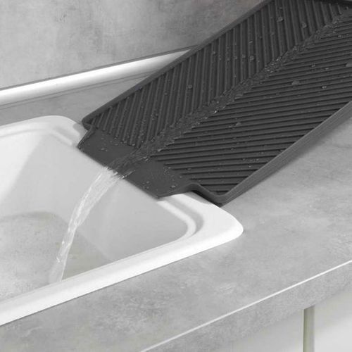 Tapis Égouttoir à Vaisselle Linea Gris
