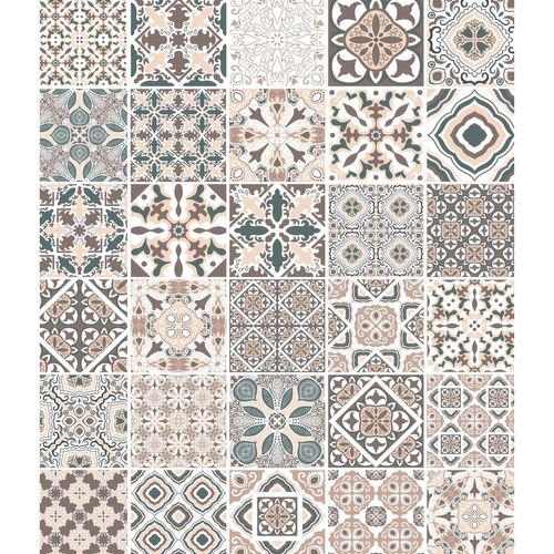 Fond Hotte Design Carreaux - L. 60 X L. 70 Cm - Beige