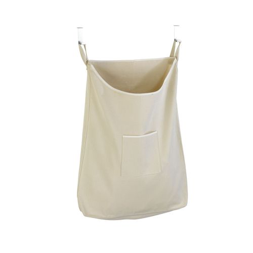Panier à Linge à Suspendre Sur Porte Canguro - L. 52 X H. 81 Cm - Beige