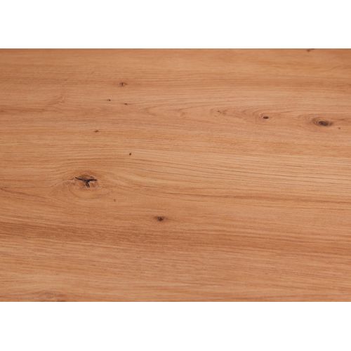 Ilot de cuisine H.91,5 cm LINA imitation chêne et blanc