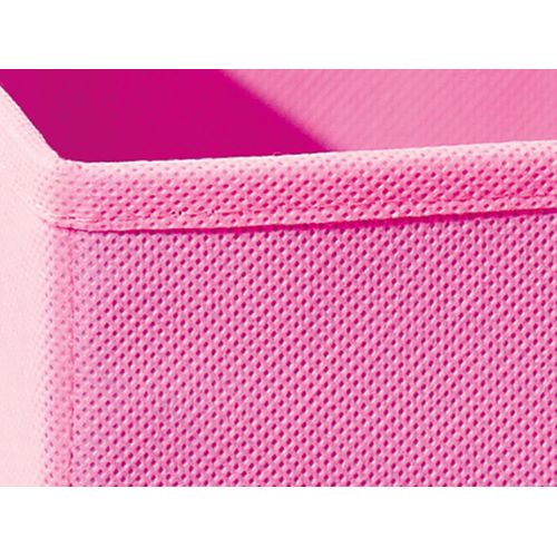 Boite de rangement pliable en tissu WINNY Rose