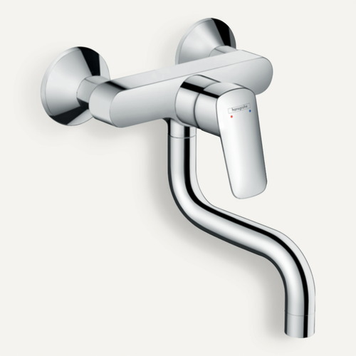 Robinet De Cuisine Mural Hansgrohe Logis M31 Chromé