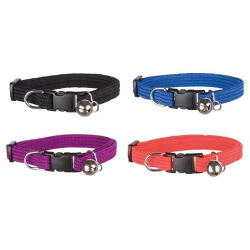 Collier Élastique Nylon Violet Pour Chat